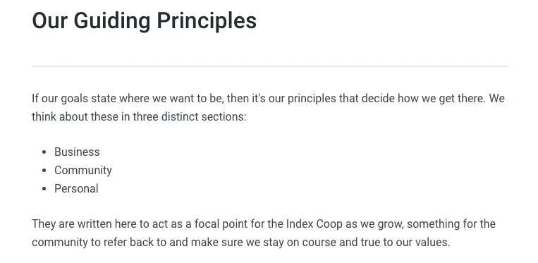 guiding principles